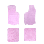 Kit Pelúcia Tapete + Capa De Volante - Rosa Claro