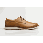Sapato Casual Bergamo Couro Legítimo Caramelo + Brinde Exclusivo: Cinto