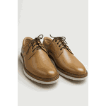 Sapato Casual Bergamo Couro Legítimo Caramelo + Brinde Exclusivo: Cinto