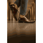 Sapato Social Torino - Oxford em Couro Marrom - Sola de couro