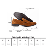 Mocassim Masculino Santarém - Couro Camurça Castor