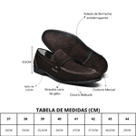 Mocassim Masculino Santarém - Couro Camurça Café
