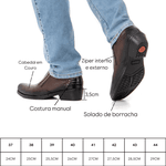 Bota Masculina Jungle Trançada - Couro Café