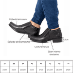 Bota Masculina Jungle Trançada - Couro Preto