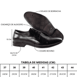 Sapato Social Masculino Jack - Couro Preto