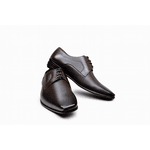 Sapato Social Luke - Couro Café 