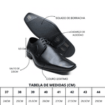 Sapato Social Luke - Couro Preto