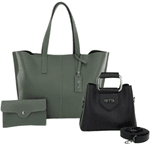 Kit Yasmin Verde Militar + Chloe Preta