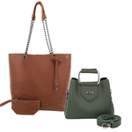 Kit Valentina Grande Caramelo + Chloe pequena Militar 