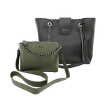 Kit Saco Preta + Kiara Verde