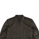 JAQUETA DE COURO MARROM ROAD GOLA PADRE RHOUKER