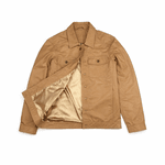 JAQUETA DE COURO BEGE DESERT ESTILO CAMISA RHOUKER