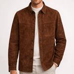 JAQUETA DE COURO COFFEE ESTILO CAMISA RHOUKER