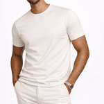 Camiseta Basic Algodão Egípcio Rhouker Off White