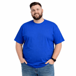 Camiseta Plus Size Azul Royal