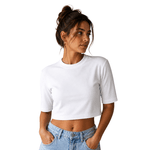 Cropped Oversized Feminino Branco