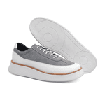 Tenis Casual Camurça Grafite Branco Oliver Bernotte 