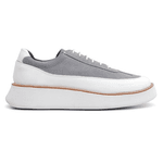 Tenis Casual Camurça Grafite Branco Oliver Bernotte 