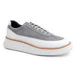 Tenis Casual Camurça Grafite Branco Oliver Bernotte 