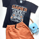 Conjunto Verão Preto Gamer