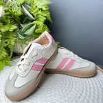 Tênis Infantil Listras Rosa