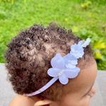 Faixa Guipure Borboleta Branca