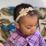 Faixa Guipure Borboleta Nude