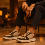 Tênis Masculino Casual Couro Legítimo Colorado Branco Castor Verde Militar