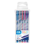 Caneta Esf. Cis Yolo Ponta 0,7MM Estojo C/5 Cores