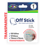 OFF STICK - TRANSPARENTE COM 50 FLS 76MM X 76MM
