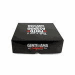 EMBALAGEM CAIXA SALGADOS PEQUENA BLACK GOURMET - 10 Unidades