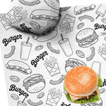 PAPEL ACOPLADO PARA LANCHE FAST FOOD 30x38cm - 500 UNIDADES
