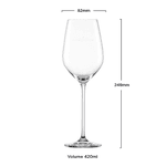 Taça Cristal (Titânio) Vinho Branco Fortissimo 420ml - Schott Zwiesel - 1 Unidade