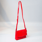 Bolsa Camila Vermelha Couro Matelassê