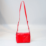 Bolsa Camila Vermelha Couro Matelassê