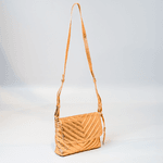 Bolsa Camila Dourada Couro Matelassê
