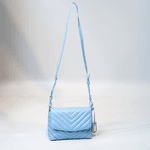 Bolsa Camila Azul Candy Couro Matelassê