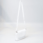 Bolsa Camila Branca Couro Matelassê