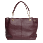 Bolsa Vinho Shopping Grande Couro