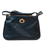 Bolsa Tiracolo Preta Couro