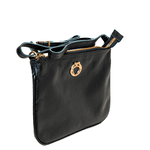 Bolsa Tiracolo Preta Couro