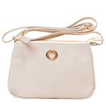 Bolsa Tiracolo Off White Couro