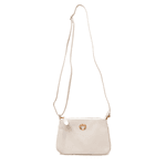 Bolsa Tiracolo Off White Couro