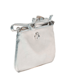 Bolsa Tiracolo Prata Couro
