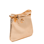 Bolsa Tiracolo Dourada Couro
