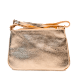 Bolsa Tiracolo Dourada Couro