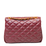 Bolsa Tiracolo Vinho Couro Matelassê Média Tati