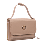 Bolsa Bege Tiracolo Couro Jana Pequena