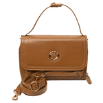 Bolsa Caramelo Tiracolo Couro Jana Pequena