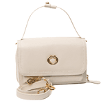 Bolsa Off White Tiracolo Couro Jana Pequena